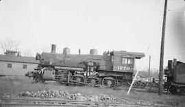 Northern Pacific steam locomotive 1279 at Auburn, Washington, in 1934.