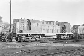 Burlington Northern diesel locomotive 4186 at Vancouver, Washington in 1972.