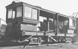 Seattle Municipal Railway Number 486 at the Northwest Steel, Seattle, Washington, 1941.