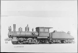 Northern Pacific steam locomotive 1002 at Northtown, Minnesota, in 1916.