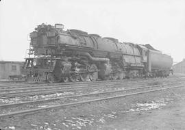 Northern Pacific steam locomotive 5118 at Spokane, Washington, in 1949.