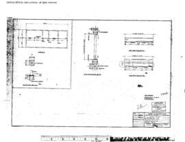Great Northern Engineering Drawing, Depot at Harlem, Montana, 1955