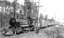Pacific Coast Railroad freight train near Maple Valley, Washington in 1937.