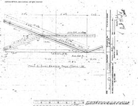 Northern Pacific Engineering Drawing, Wrecking Crane Shed at Pasco, Washington, 1955