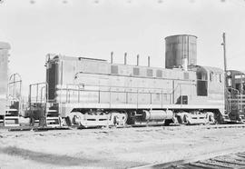 Northern Pacific diesel locomotive number 408 at Auburn, Washington, in 1970.