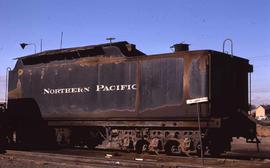 Northern Pacific steam tender at Pasco, Washington, in 1971.