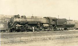 Great Northern Railway steam locomotive 2514 at Interbay, Washington in 1924.