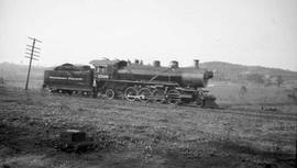 Northern Pacific steam locomotive NP 1566 at South Tacoma, Washington, in 1935.