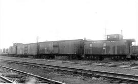 Pacific Coast Railroad caboose number 52 at Seattle, Washington in  1951.