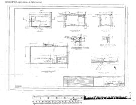 Great Northern Engineering Drawing, Depot at Coeur D'Alene, Idaho, 1964