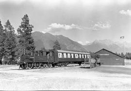 Fort Steele Heritage Town steam locomotive "Dunrobin" at Fort Steele, British Columbia ...