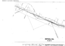 Plat Map of Northern Pacific Facilities at Ketron, Washington, 1914