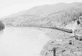 Northern Pacific diesel locomotive 5409 at St. Regis, Montana, in 1953.