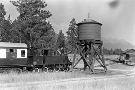 Fort Steele Heritage Town steam locomotive "Dunrobin" at Fort Steele, British Columbia ...