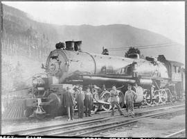 Northern Pacific steam locomotive 4011 at Lester, Washington, circa 1912.