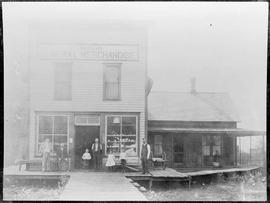 Morgan's General Store at Lester, Washington, circa 1914.