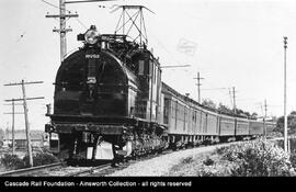 Milwaukee Road electric locomotive Number 10253 at Easton, Washington in 1923.