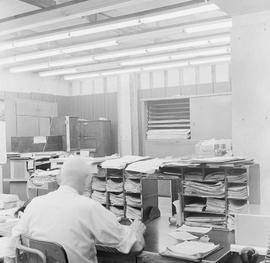 Northern Pacific dispatchers office at Tacoma, Washington, in 1966.