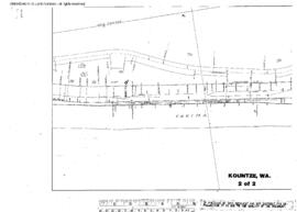 Plat Map of Northern Pacific Facilities at Kountze, Washington, 1915