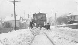 Puget Sound Traction, Light & Power Number 415 on the 23rd Avenue line, Seattle, Washington, ...