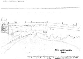 Plat Map of Great Northern Facilities at Twin Meadows, Montana, 1973