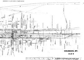 Plat Map of Northern Pacific Facilities at Columbus, Montana, 1928