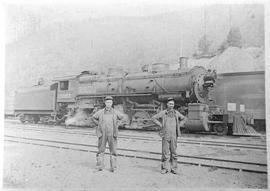 Northern Pacific steam locomotive 3005 at Lester, Washington, circa 1912.