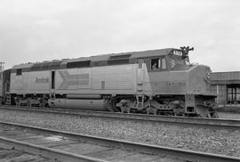 Amtrak diesel locomotive 576 at Seattle, Washington, circa 1978.