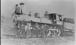 Bellingham Bay & British Columbia Steam Locomotive Number 3, circa 1910.