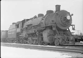 Northern Pacific steam locomotive 1730 at Brainerd, Minnesota, in 1950.