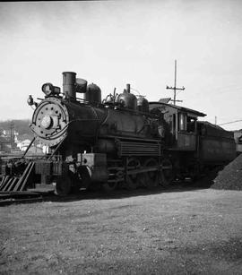 Pacific Coast Railroad steam locomotive number 15 at Seattle, Washington in 1952.