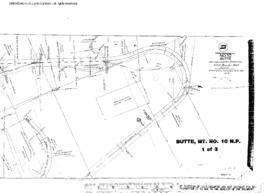 Plat Map of Northern Pacific Facilities at Butte, Montana, 1900