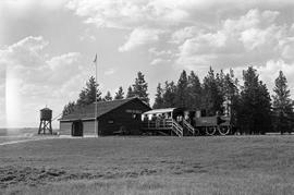 Fort Steele Heritage Town steam locomotive "Dunrobin" at Fort Steele, British Columbia ...