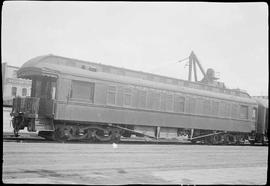 Northern Pacific Railroad Baggage Car Number 237 at Tacoma, Washington in 1969.