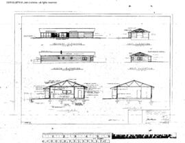 Great Northern Engineering Drawing, Depot at Skagit Valley, Washington, 1967