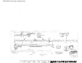 Great Northern Engineering Drawing, Diesel Repair Shop at Havre, Montana, 1949
