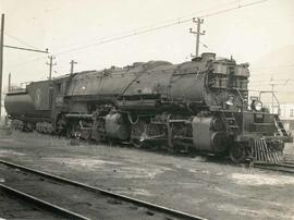 Great Northern Railway steam locomotive 2040 at Skykomish, Washington, undated.