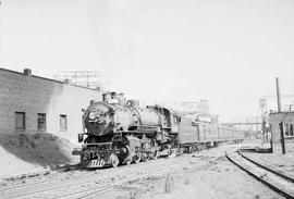 Northern Pacific passenger train number 422 at Tacoma, Washington, circa 1954.