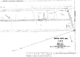 Plat Map of Milwaukee Road Facilities at Royal City, Washington, 1967