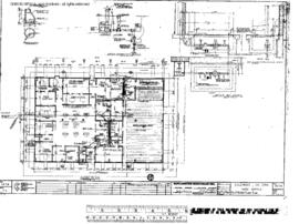 Burlington Northern Engineering Drawing, Yard Office at Edgemont, South Dakota, 1980