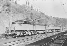 Chicago, Milwaukee, St. Paul & Pacific Railroad Company electric locomotive number E-21 at Av...