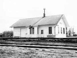 Great Northern Depot at Perth, North Dakota, undated