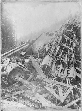 A Chicago, Milwaukee, St. Paul & Pacific Railroad Company accident at Keechelus, Washington i...