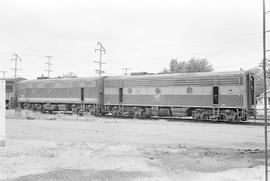 Burlington Northern diesel locomotive 839 at Auburn, Washington in 1971.