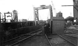 Pacific Coast Railroad servicing facilities  at Seattle, Washington, circa 1940.