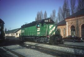 Burlington Northern 2349 at Bellingham, Washington in 1994.