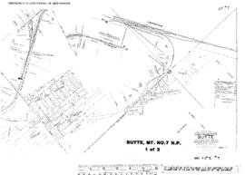 Plat Map of Northern Pacific Facilities at Butte, Montana, 1936