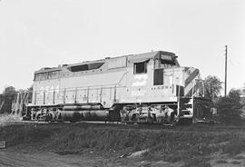 Burlington Northern diesel locomotive 2544 at Vancouver, Washington in 1974.