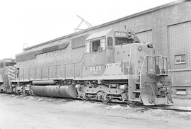 Burlington Northern diesel locomotive 6425 at Auburn, Washington in 1971.