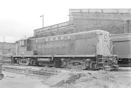 Burlington Northern diesel locomotive 406 at Auburn, Washington in 1972.